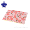 Impressão de papel Full Color Peach Promocional Gift Notepad